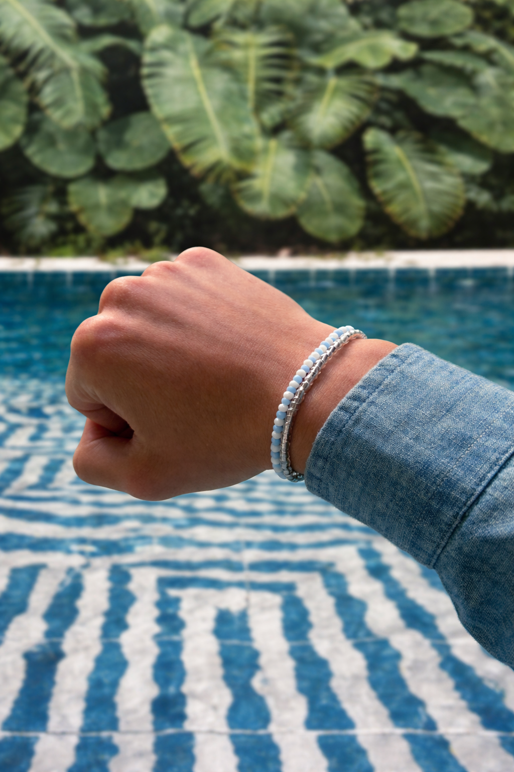 Azuru Blu Armbånd Stack