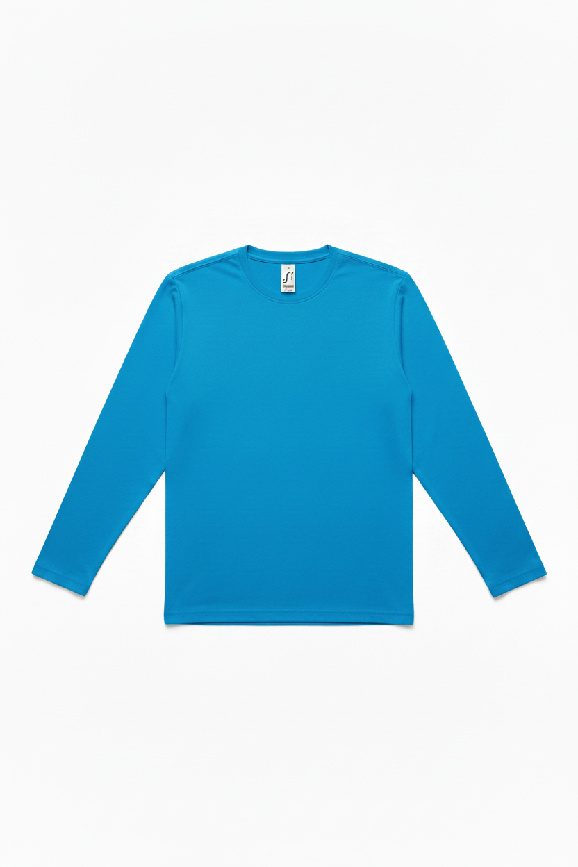 Lyseblå long sleeve flat lay