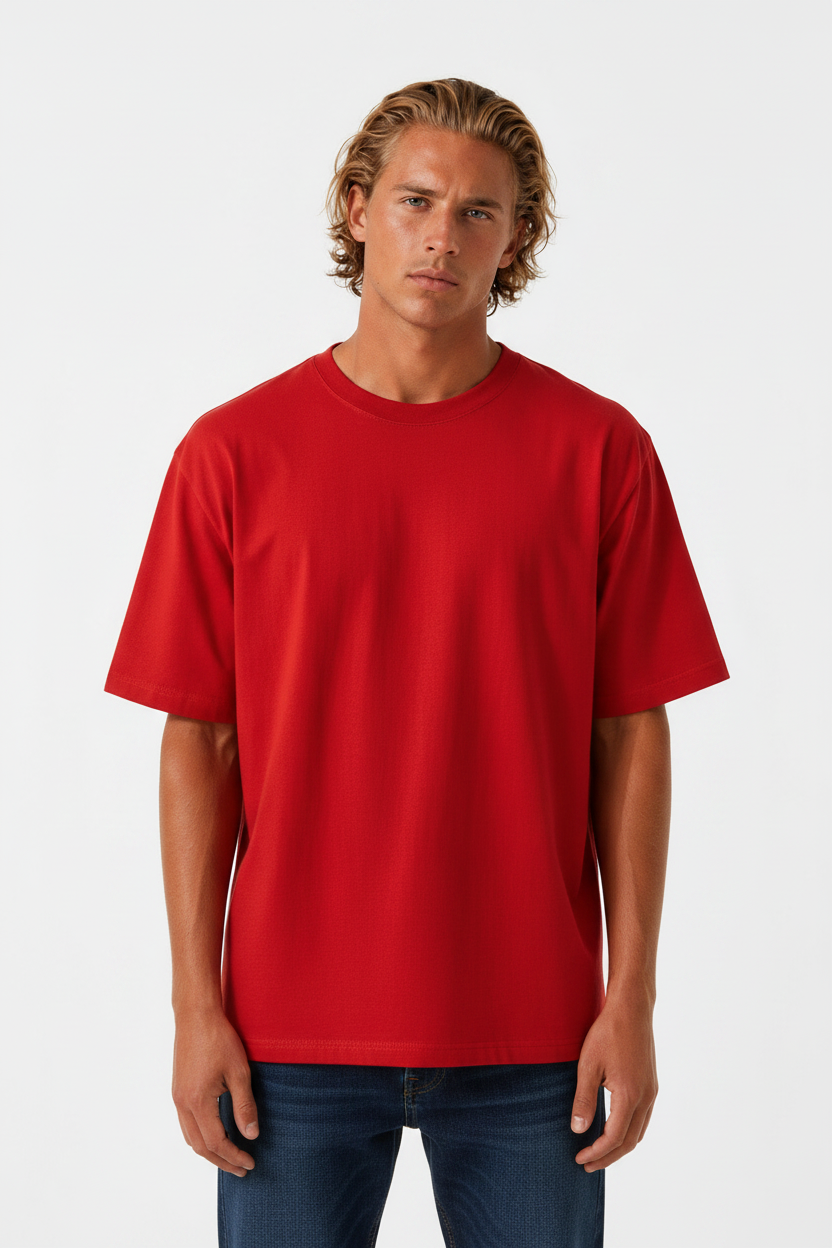 Rød tee - torso format