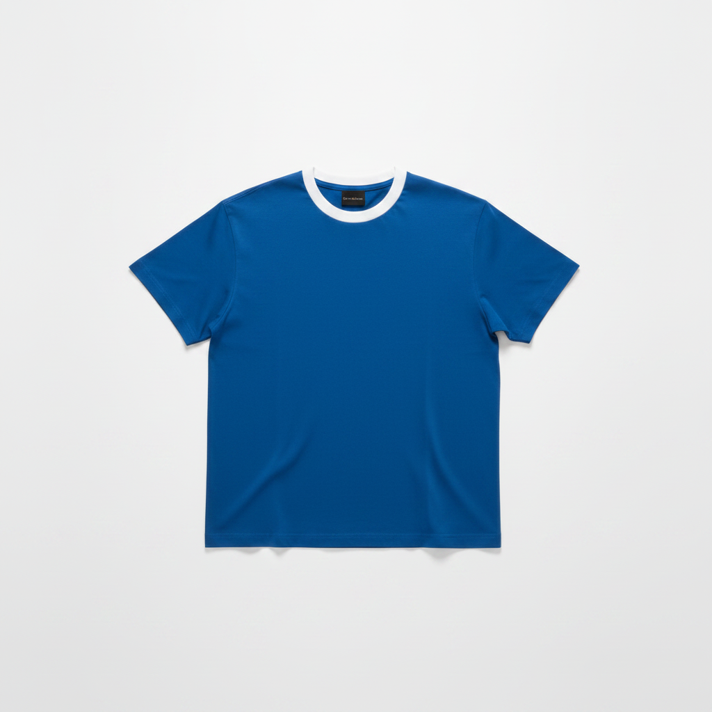 Royal Blue Ringer Tee – Forside