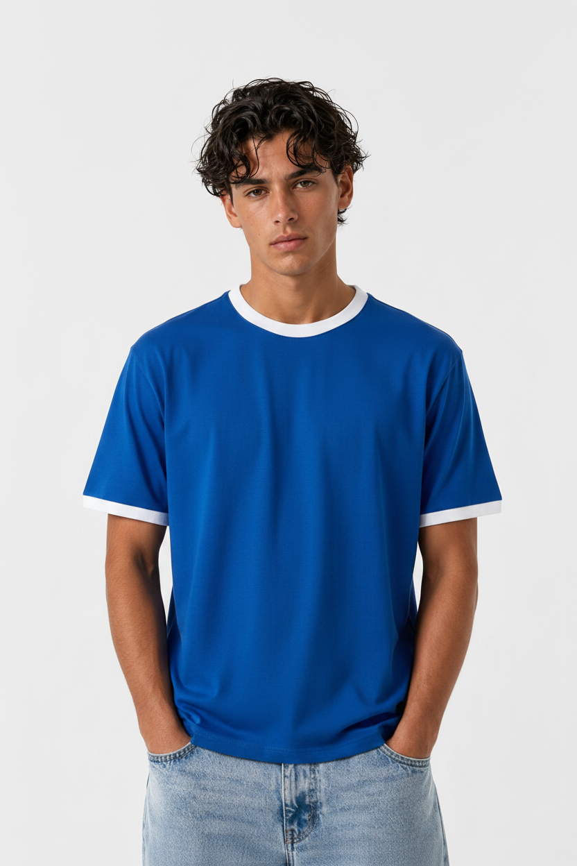 Royal Blue Ringer Tee