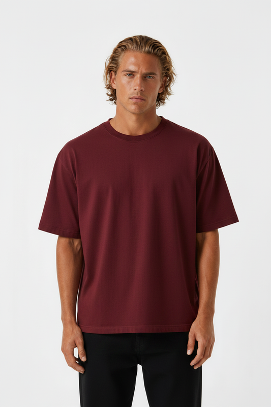 Royal Blue Tee – Burgundy Recolor